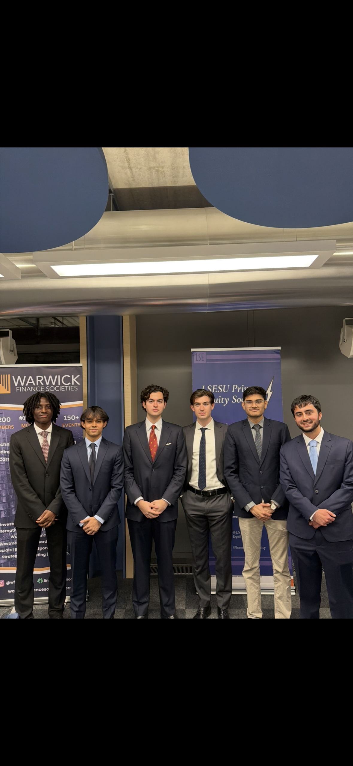 The pitch deck team at the UK & Europe M&A Case Competition Finals